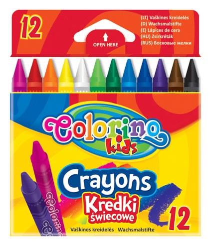 Kredki woskowe Colorino, 12 szt.