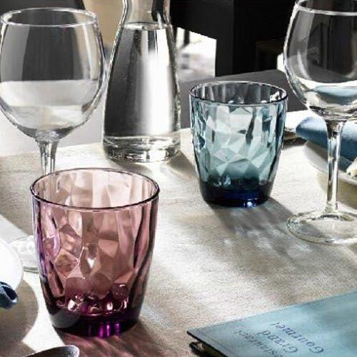 Glass BORMIOLI ROCCO DIAMOND DOF, 390 ml, violet