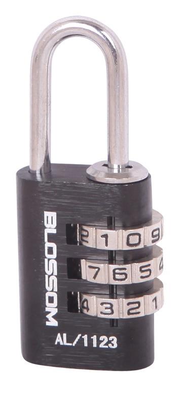 Lock Blossom AL11, black, 21 mm x 10 mm