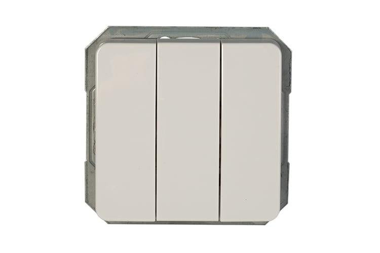 Włącznik VILMA LX200, 3 klaw., biały