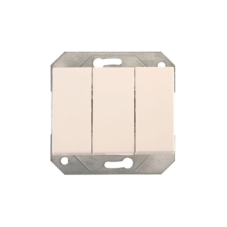 Switch VILMA XP500, 3-gang, white