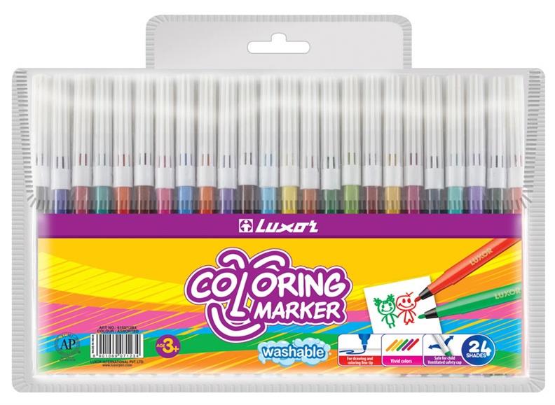 Felt-tip pens Luxor, 24 pcs