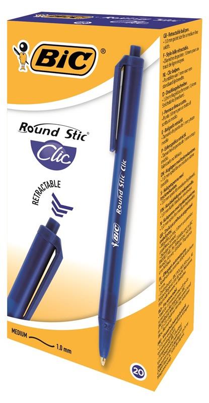 Retractable ballpoint pen Bic, blue, 1 pc.