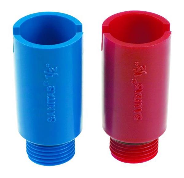 Blanking plug 10.2010 PPR, red 1/2" ext. thread