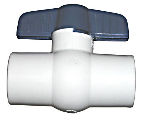 Zawór kulowy PVC-U, 1/2IN klejony wewnętrznie