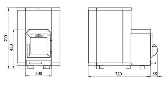 STOVEMAN 16-LS Sauna Heater, 17 kW