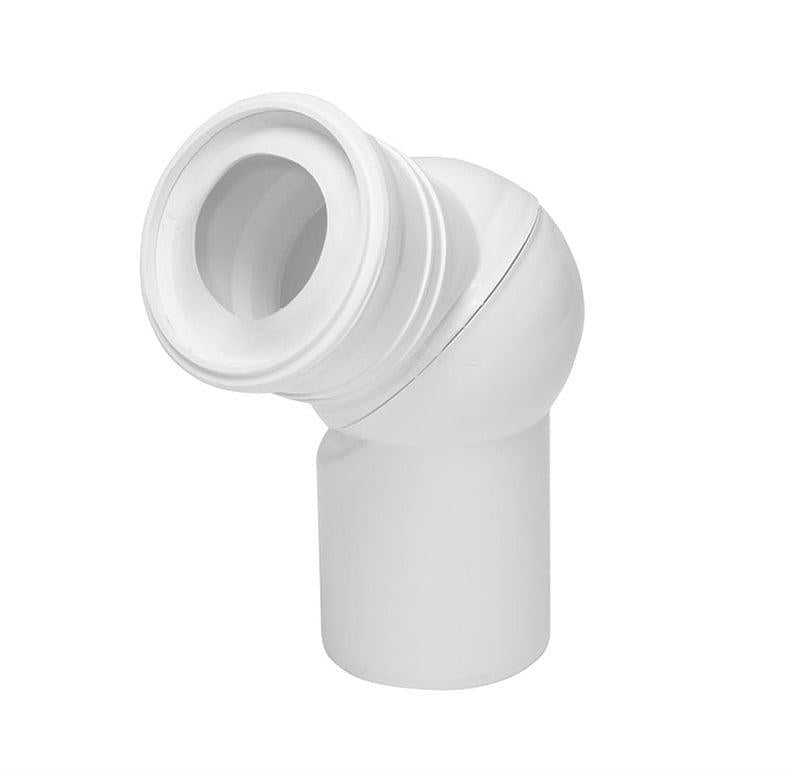 Tycner 671 Toilet Pan Connector, adjustable, Ø 110 mm, white