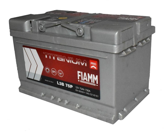 Akumulator Fiamm L3B 75P, 75 Ah, 730 A, 12 V