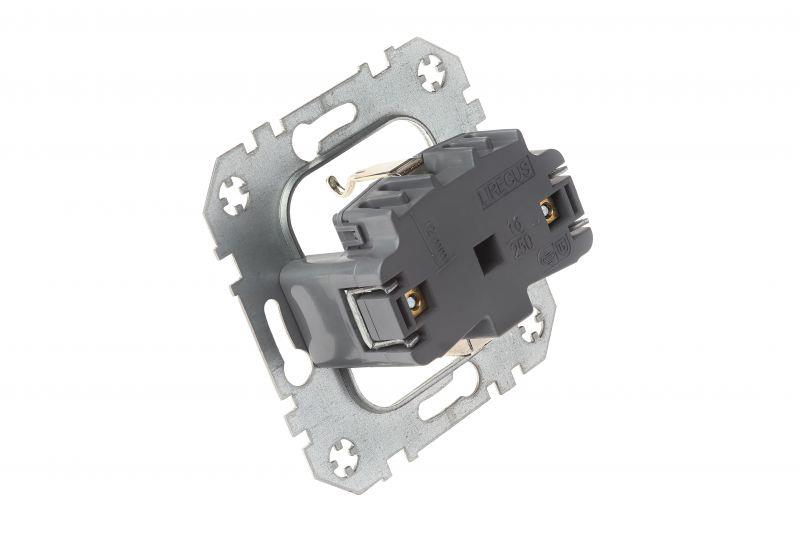 Socket outlet LIREGUS EPSILON, earthed, white