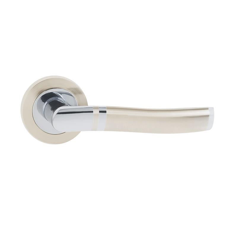 Interior Door Handle Metal-Bud Plejada, chrome/satin