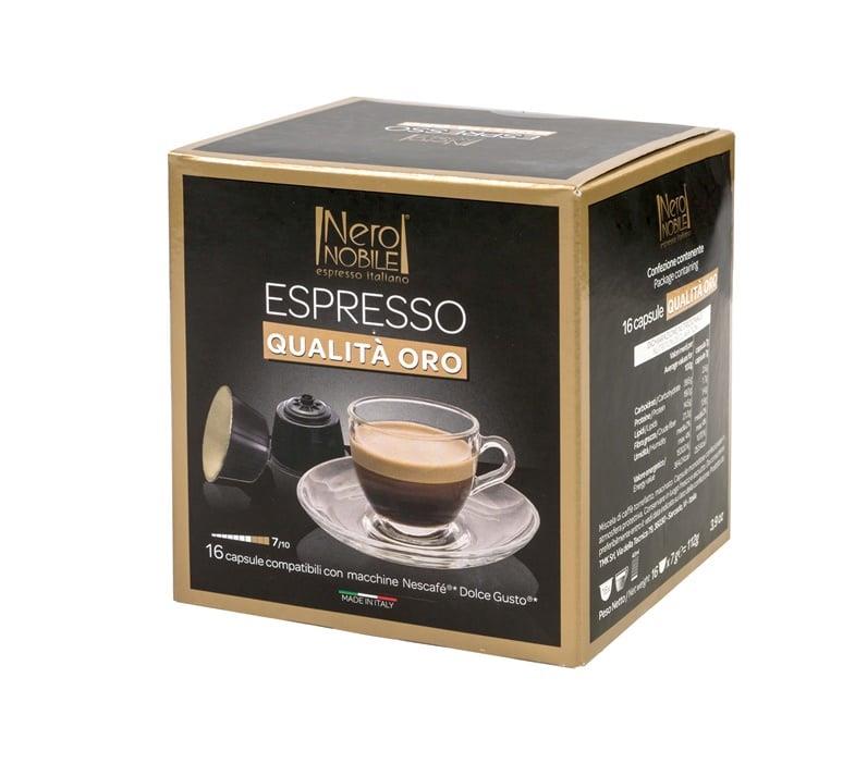 Coffee capsules Neronobile Oro Di Napoli, 16 pcs.
