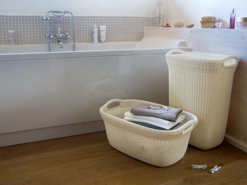 SKALBINIŲ DĖŽĖ „KNIT“ (57 l; 228391; BALTA)