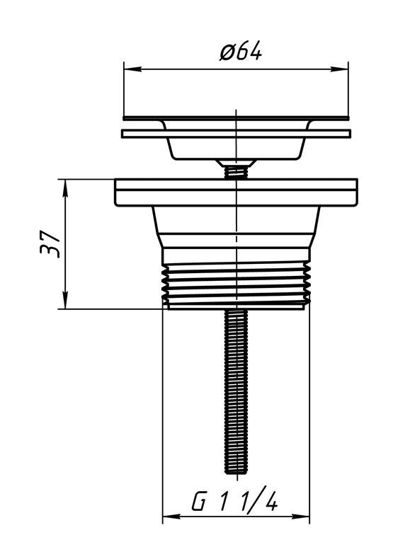 Sifono ventilis Aniplast M170 D64 XA-01