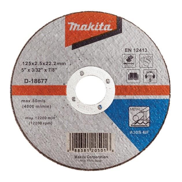 Pjovimo diskas Makita D-18677, 125 x 2.5 x 22.23 mm