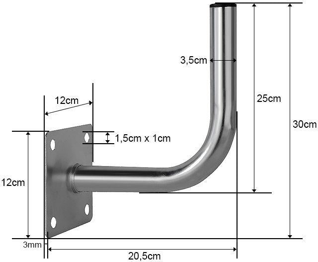 Antenna mount Blow 76-909, 27 x 20 cm