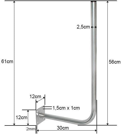 Antenna mount Blow 76-900, 55 x 30 cm
