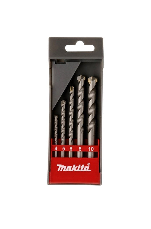 Makita Masonry Drill Bit Set, 4-10 mm, 5 pcs