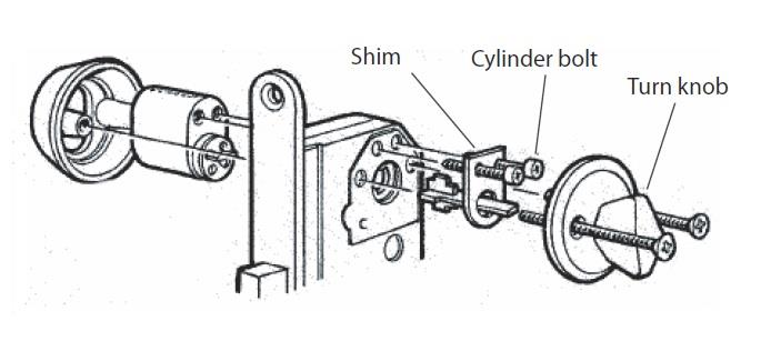 Spynos cilindras Valnes E701 13, 32 mm, chromuotas
