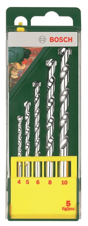 Masonry drill bit set Bosch, 4-10 mm, 5 pcs