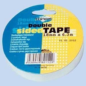 Double-sided adhesive tape CENTRUM 80152, 6.3 m × 18 mm