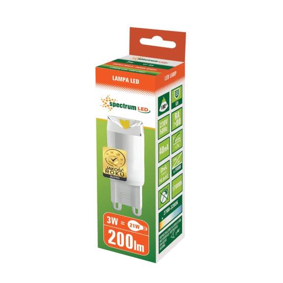 LED bulb Spectrum G9 T5 2.5W 3000K 190LM 17KH