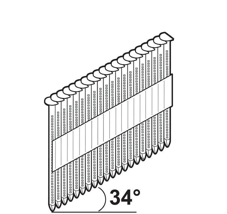 Gwoździe w taśmie Essve M-Fusion, 90 mm x 3.1 mm, 1240 szt.