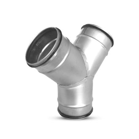 Duct Y-piece ALNOR, with gasket, 45 mm, 125 mm, 45°