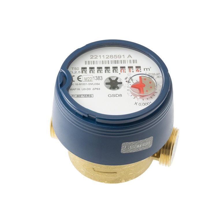 Cold water meter DN15 80 mm 2.5 m³/h R100