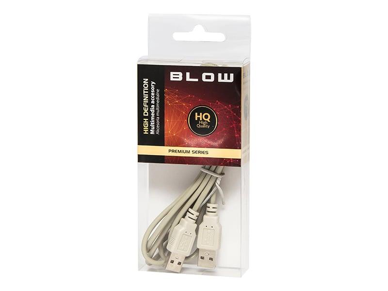 Cable BLOW USB Type A M, USB Type A M, 1.5m, white 66-134