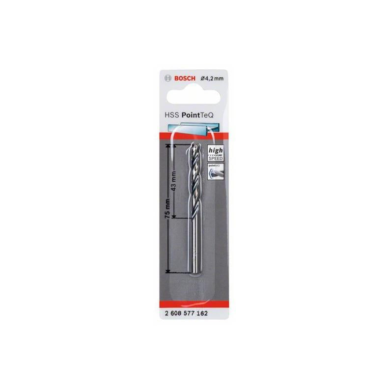 Metal drill bit Bosch Pointteq, 4.2x75 mm