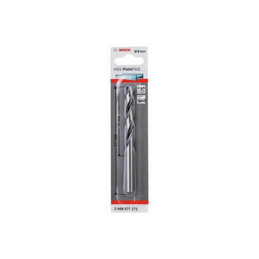 Metalo grąžtas Bosch Pointteq, 8x117 mm