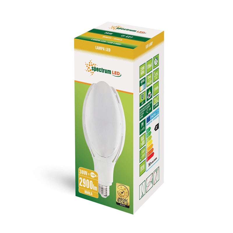 Light bulb Spectrum LED, B12, E27, 30W, 3200LM, 4000K, PARK