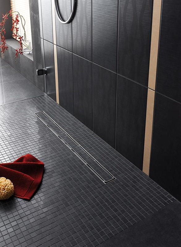 SHOWER DRAIN 2IN1 (GRATE/TILE INSERT) 90CM