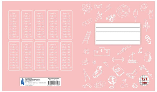 Squared notebook, 12 sheets