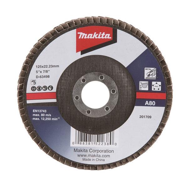 Flap disc Makita D-63498 125x22.23mm 80