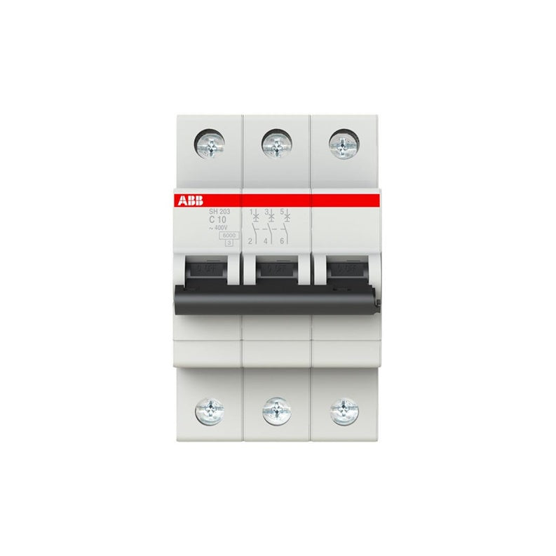 Automatic circuit breaker ABB SH203 3P C 6kA, 10 A