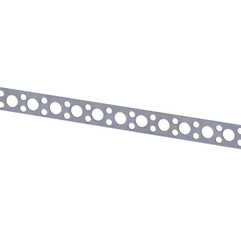 Mounting strap, perforated, 12 x 1 mm, 10 m
