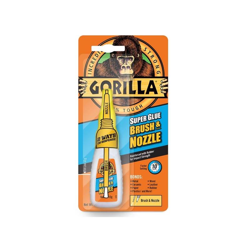 GORILLA Glue with Brush and Nozzle, 12 g