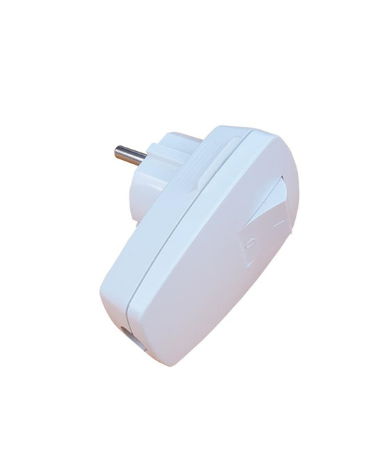 Plug with switch N&L, 3P, 16A, 250V, white