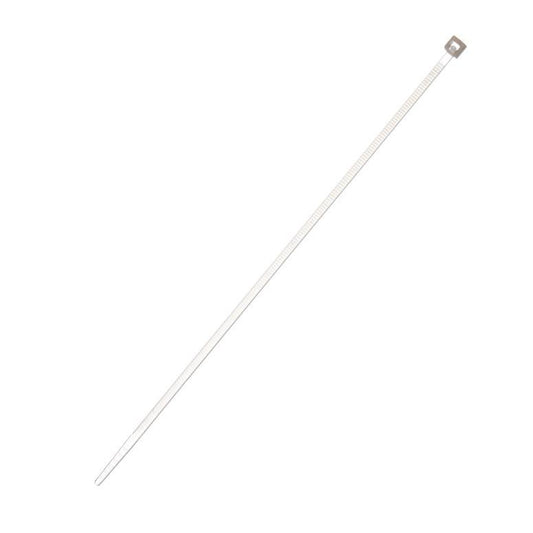 Laidų tvirtinimo dirželis Elematic, 2,6 x 160 mm, baltas