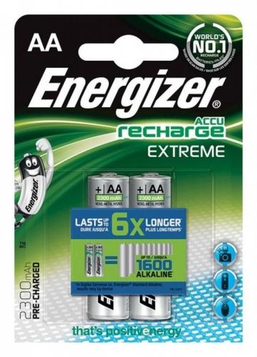Įkraunami elementai ENERGIZER AA, 2300 mAh, 2 vnt.