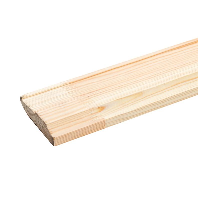 Skirting, pine, 20 x 60 x 2500 mm