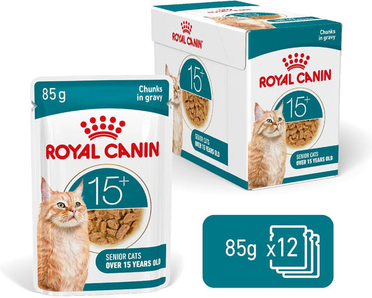 ROYAL CANIN Ageing 15+ Chunks In Gravy – Mokra Karma dla Starszych Kotów 12x85g