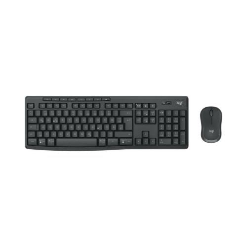 Logitech belaidė klaviatūra DE (QWERTZ) ir pelė Combo MK370 (920-012065), juoda spalva