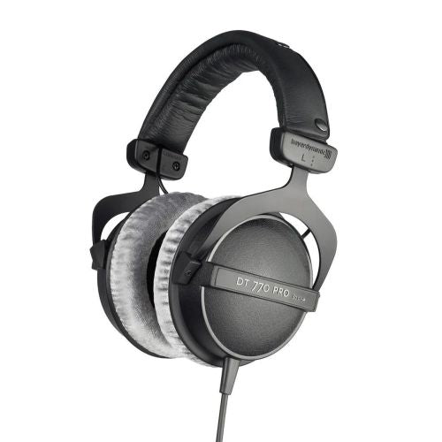 Beyerdynamic DT 770 PRO 80 Ohm laidinės ausis apgaubiančios ausinės, juoda spalva