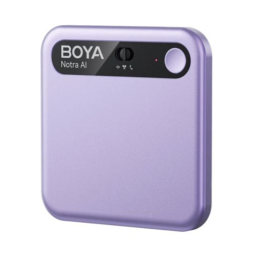 BOYA Notra AI Powered Audio Transcripter, Summanizer ir belaidis Note Recorder, 64 GB,, violetinė spalva