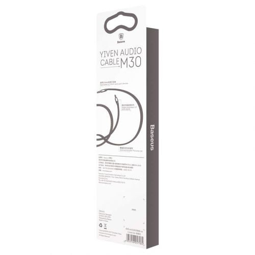Baseus Audio Yiven M30 laidas 1.5M / (CAM30-CS1), sidabrinė / juoda spalva