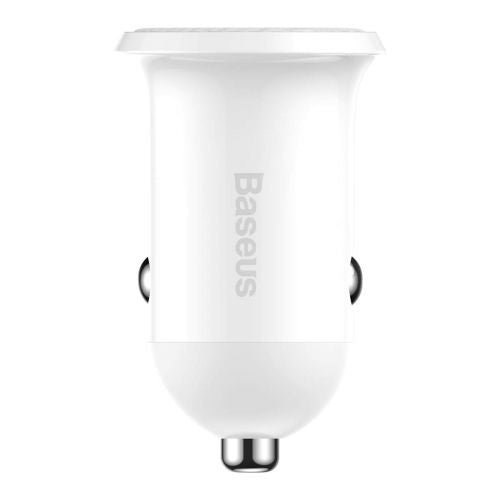 Baseus automobilinis įkroviklis Grain Pro Dual USB 4.8A (CCALLP-02), balta spalva