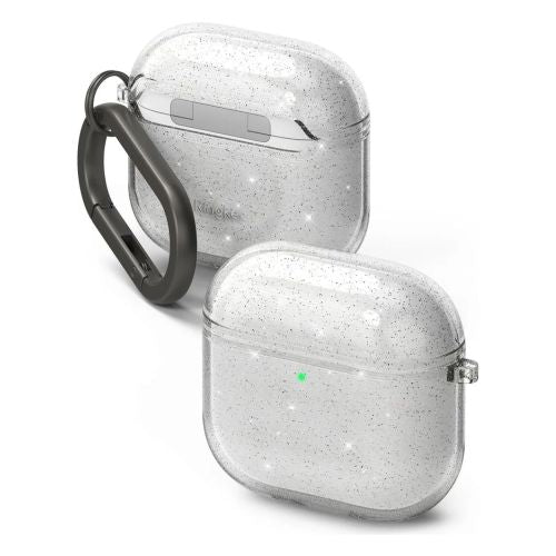 Ringke AirPods 4 dėklas Air Glitter, skaidri spalva