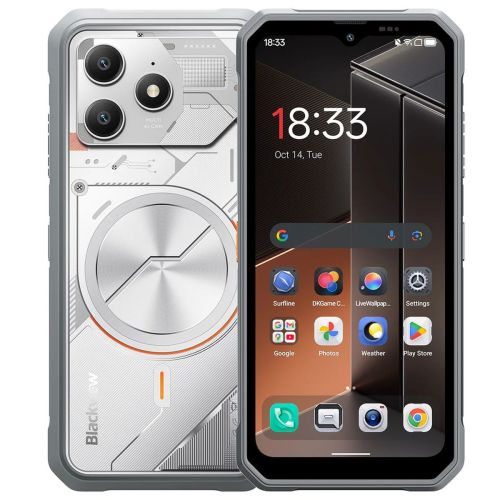 Blackview FORT 100 4G dviejų SIM 8 GB RAM 128 GB, balta spalva